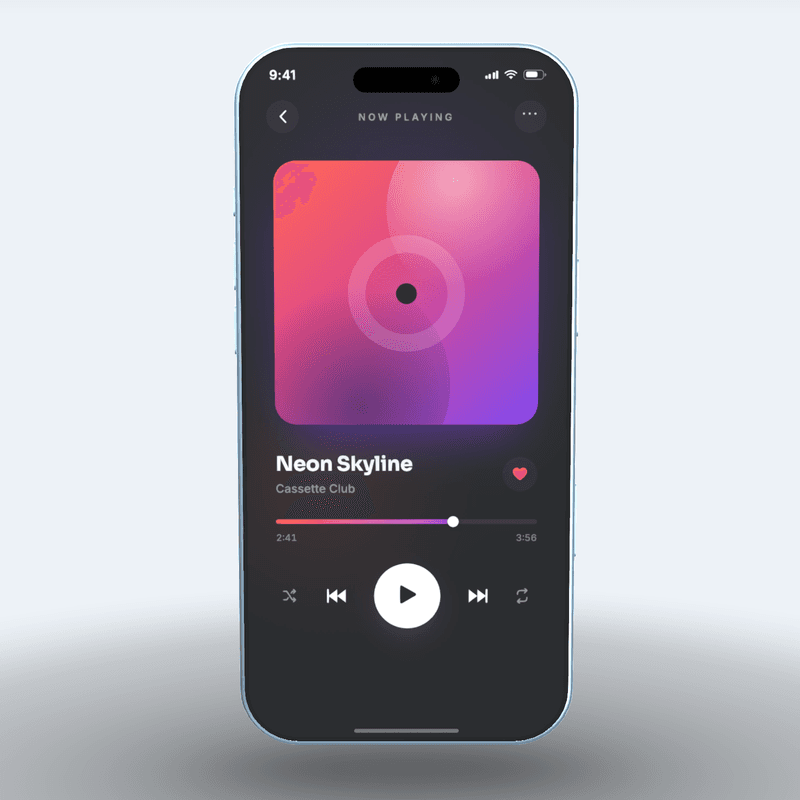 iPhone Air 3D mockup render
